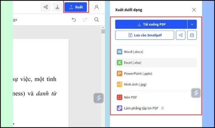 Nhấn xuất để tải về file đã chỉnh sửa
