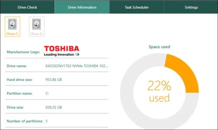 Sử dụng CheckDrive để kiểm tra và khắc phục lỗi trên ổ cứng