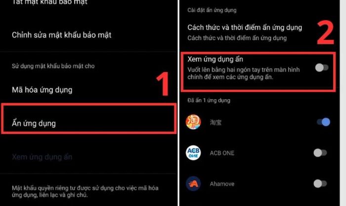 Xem lại các ứng dụng đã ẩn trên điện thoại