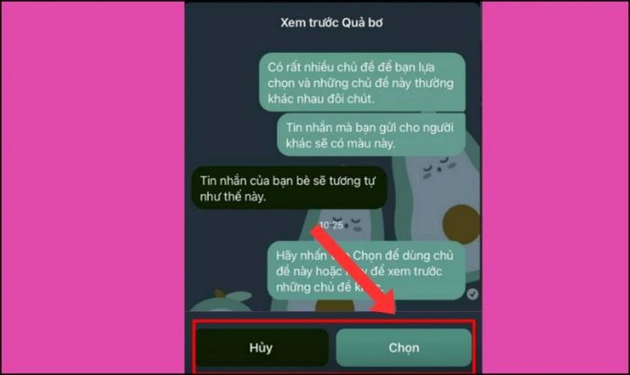 Nếu muốn sử dụng chủ đề này làm hình nền, hãy nhấn chọn