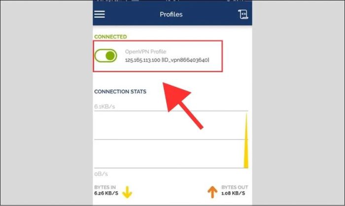 Tại giao diện OpenVPN, hãy bật công tắc ở Proxy