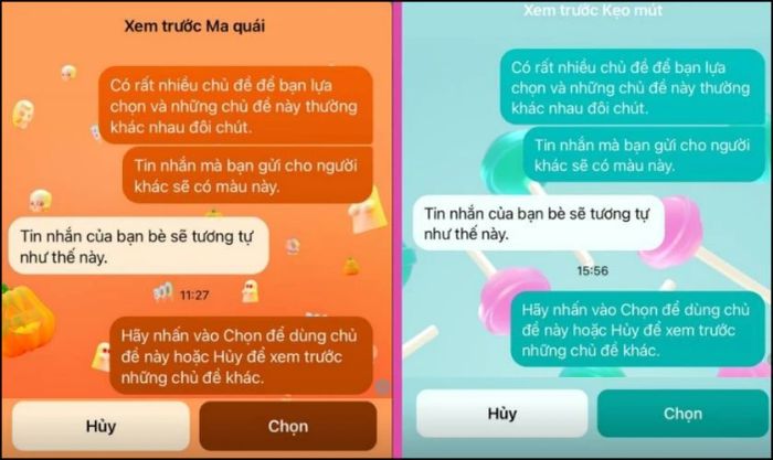 Màn hình sẽ hiển thị giao diện xem trước