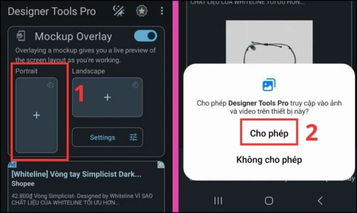 Nhấn vào biểu tượng dấu +