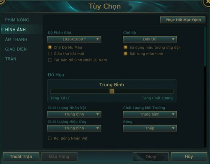 Cách thu nhỏ màn hình máy tính khi chơi Liên Minh Huyền Thoại