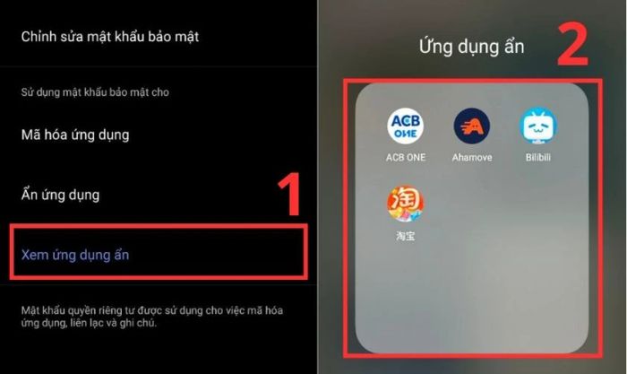 Hướng dẫn xem lại ứng dụng đã ẩn trên Vivo