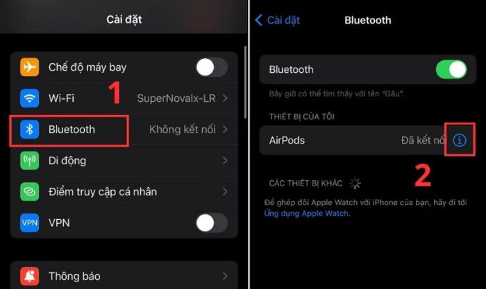 Hướng dẫn đổi tên AirPod trên iPhone và iPad