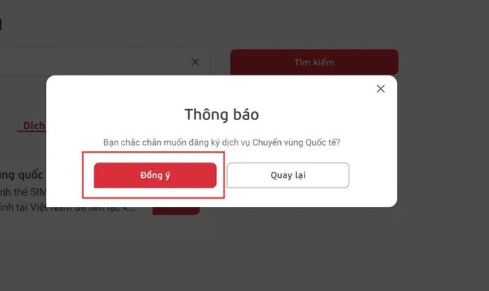 Bạn nhấn chọn tiếp vào nút Đồng ý để xác nhận