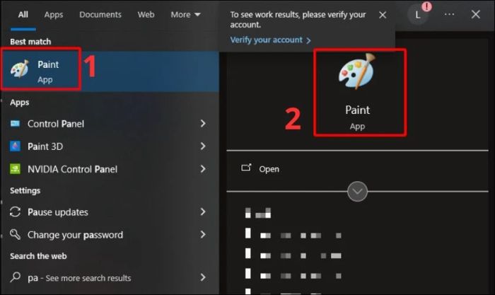 Mở ứng dụng Paint trên Windows hoặc Preview trên macOS