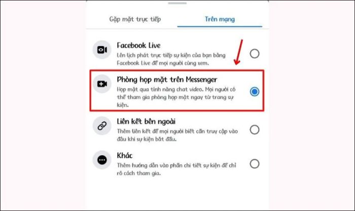 Hãy chọn loại sự kiện bạn muốn tổ chức cho phù hợp.