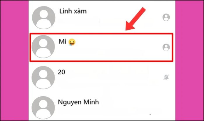 Khởi động ứng dụng Messenger