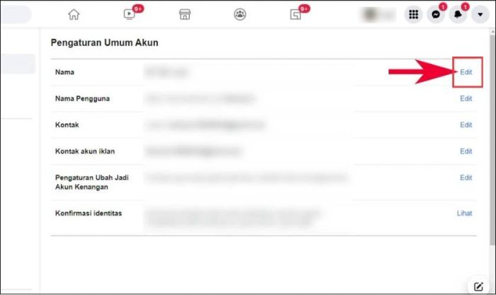 Tại mục Nama (Tên), bạn nhấn Edit
