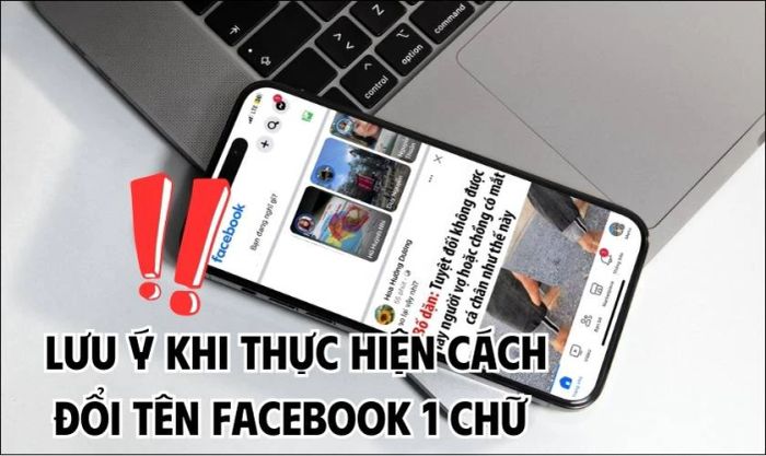 Những lưu ý quan trọng khi thực hiện đổi tên Facebook chỉ với 1 chữ