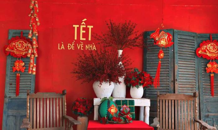Trang trí Tết với tiểu cảnh Tết xưa