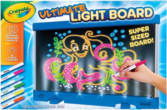 The light board displayed in its packaging
