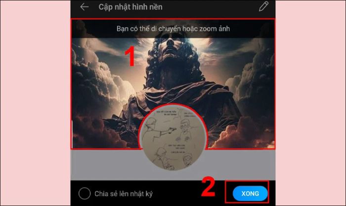 Nhấn Xong để hoàn tất