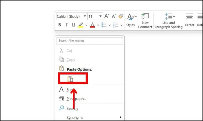 Hướng dẫn cách dán nội dung vào Word