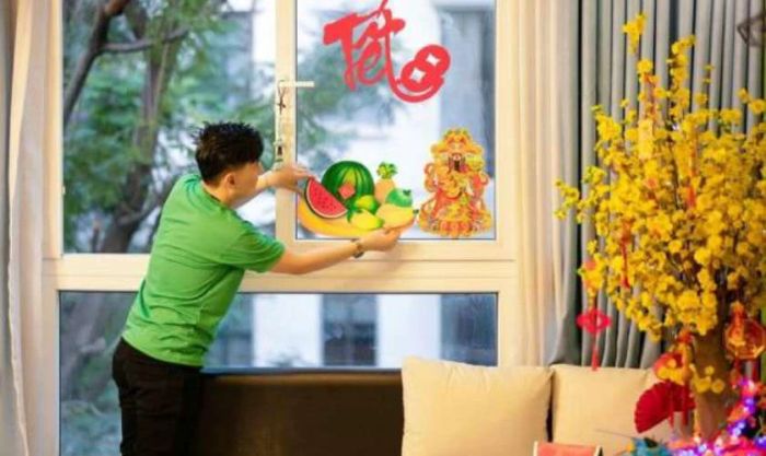 Trang trí các cửa trong nhà ngày Tết