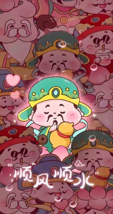 Hình nền Tết anime tươi sáng mang đến sự may mắn và niềm vui