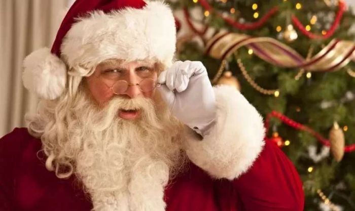 Hình ảnh ông già Noel với vẻ ngoài đáng yêu và dễ thương