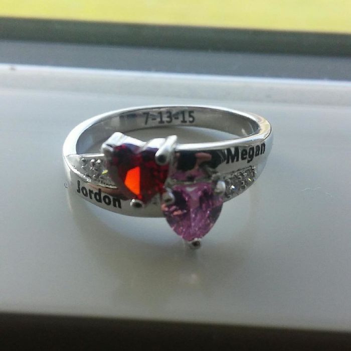 Image from reviewer of their ring