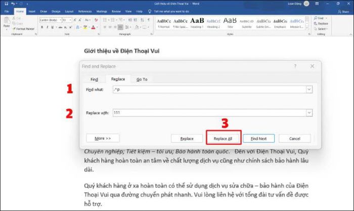 Hướng dẫn cách khắc phục lỗi khoảng trắng khi xuống dòng trong Word.