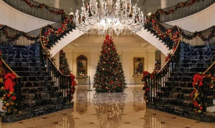 Trang trí Noel khách sạn ở các khu vực khác ấn tượng