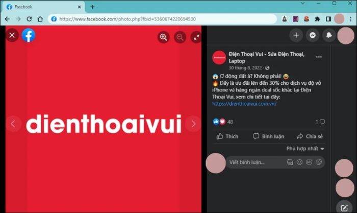 tìm kiếm Facebook bằng ID ảnh
