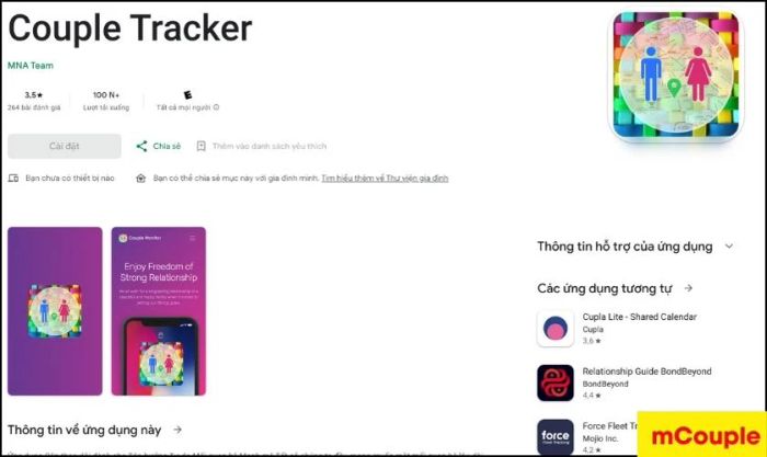 mCouple là ứng dụng giám sát điện thoại OPPO dành cho các cặp đôi