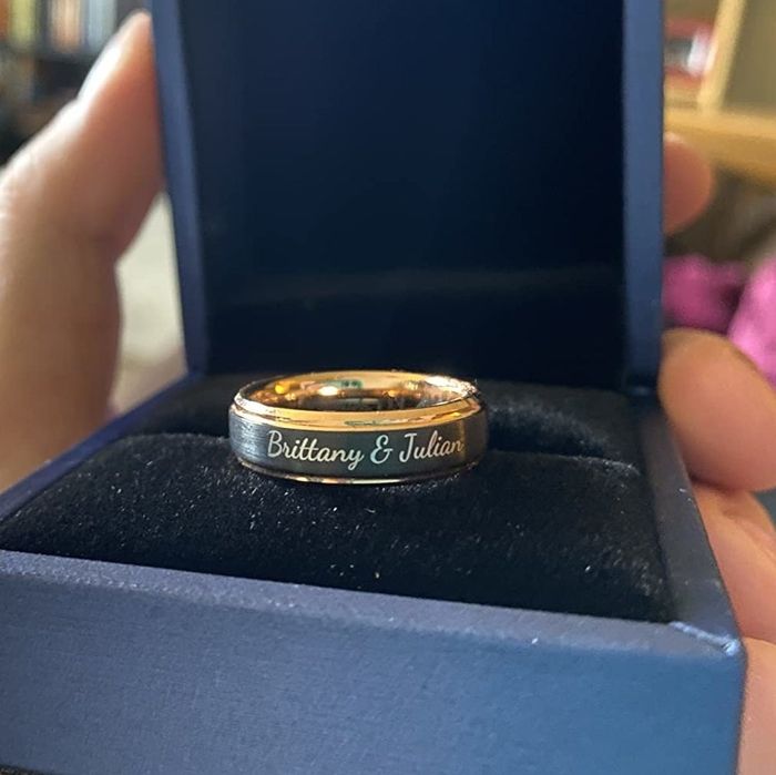 Reviewer image showcasing the personalized ring