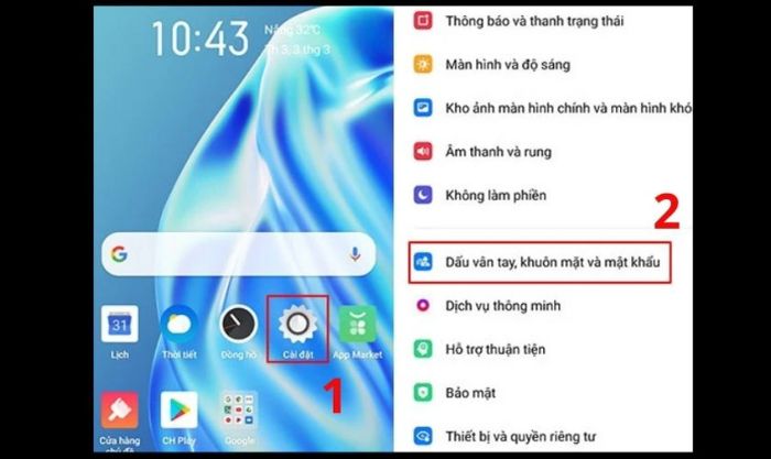 Hướng dẫn chi tiết cách thay đổi mật khẩu vân tay trên điện thoại OPPO