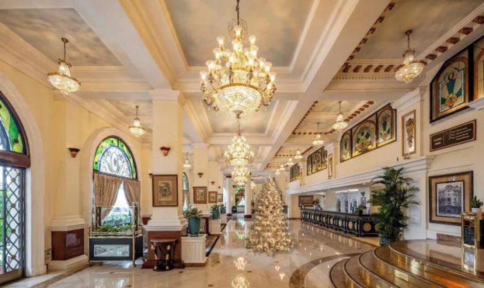 Ảnh khu vực sân thượng trang trí Noel