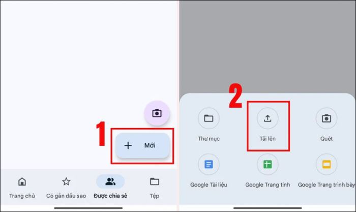 Hướng dẫn chi tiết cách tải file lên Drive của người khác