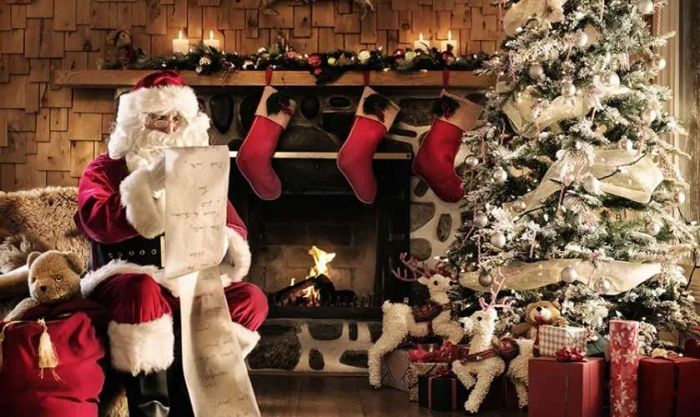 Hình ảnh ông già Noel toát lên sự ấm áp và gần gũi