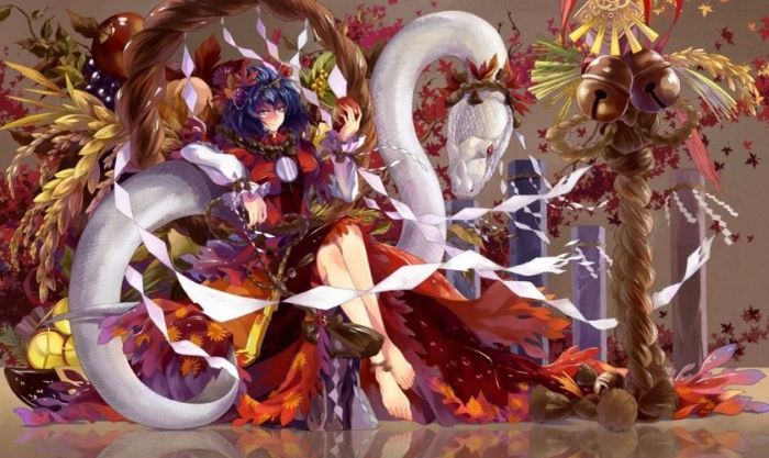 Hình nền anime với hình ảnh con rắn cực chất
