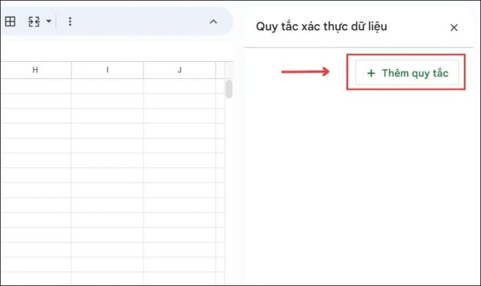 Chọn Thêm quy tắc để tiếp tục