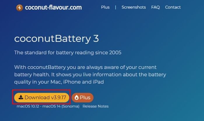 Kiểm tra số chu kỳ sạc và tình trạng chai pin Macbook bằng phần mềm Coconut Battery