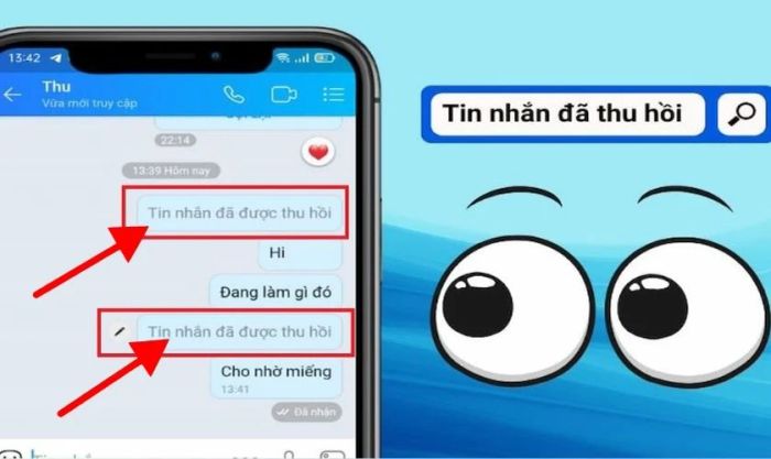 Người nhận có biết tôi đã thu hồi tin nhắn không?