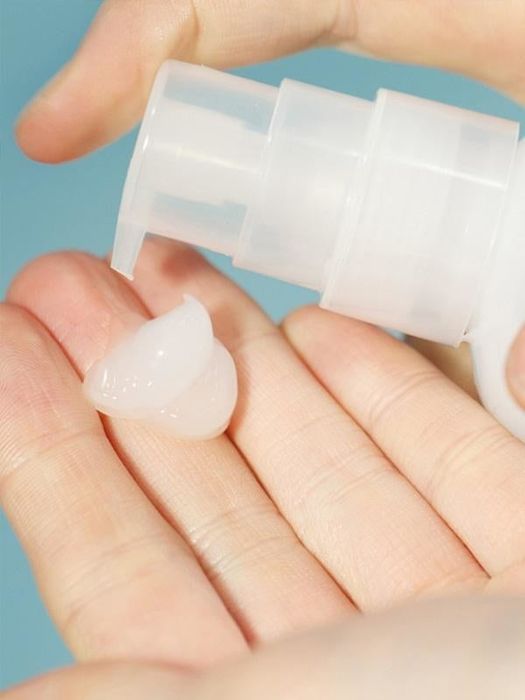 the light airy cleanser on palm