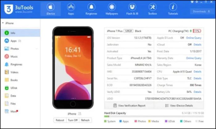 Hướng dẫn cài nhạc chuông iPhone 11 bằng 3uTools