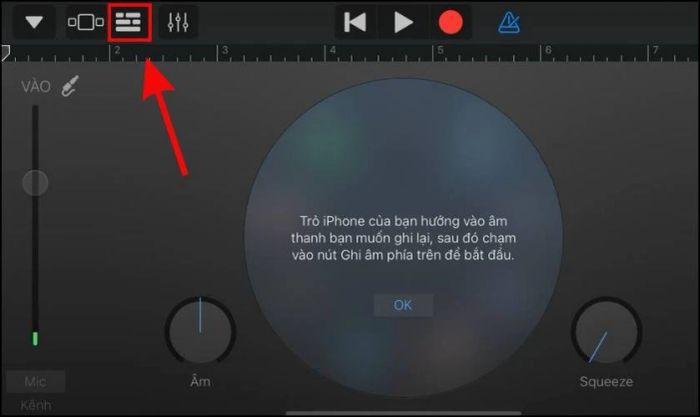 Nhấn vào biểu tượng nằm ở góc trái màn hình