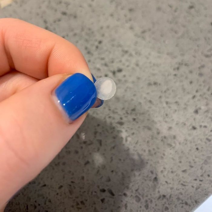 reviewer's pimple patch showing all the gunk