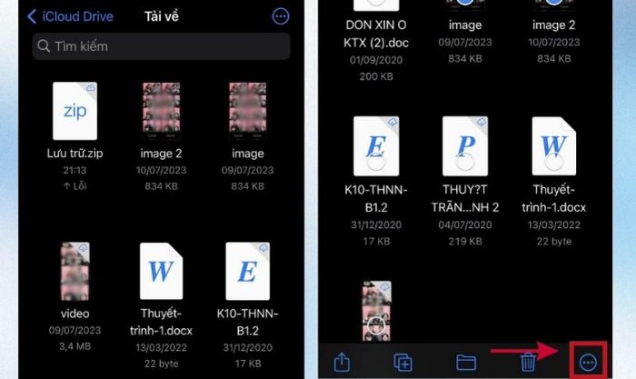 Thao tác nén và giải nén file trên iPhone