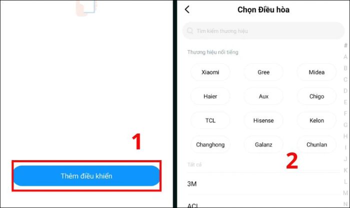 Chọn thiết bị