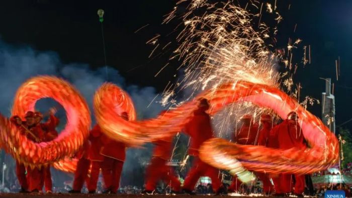 Witnessing the unique traditional lion and dragon dances