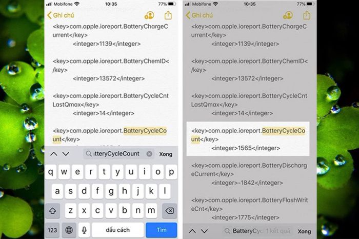 Phương pháp kiểm tra số lần sạc iPhone bằng dữ liệu phân tích