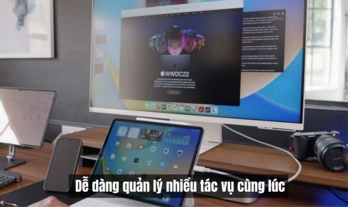 Chuyển đổi máy tính bảng thành màn hình phụ giúp tăng khả năng đa nhiệm
