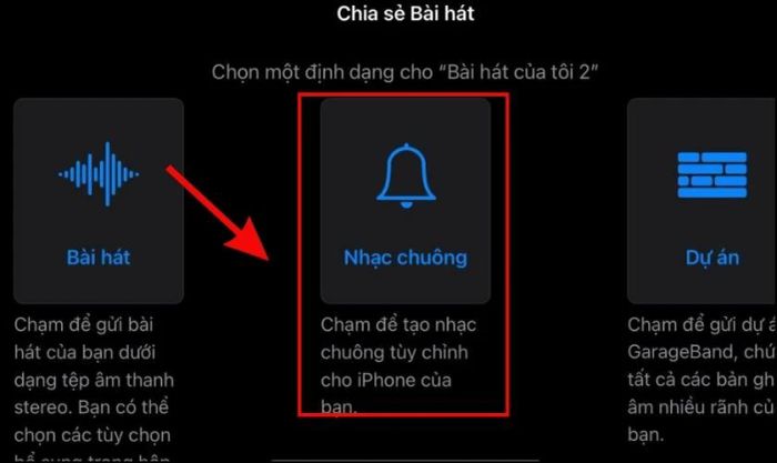 Nhấn vào Nhạc chuông để thiết lập nhạc chuông cho iPhone 11