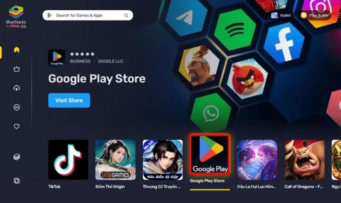 Truy cập Google Play