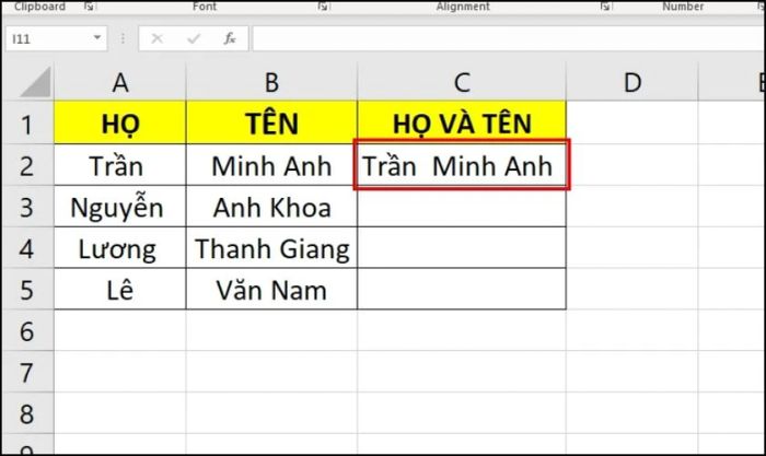Hàm CONCATENATE trong Excel: Hướng dẫn nhanh cách ghép chuỗi dữ liệu ...