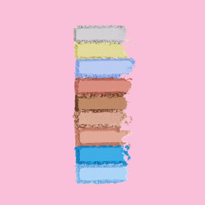 swatches of the shades from the blue palette